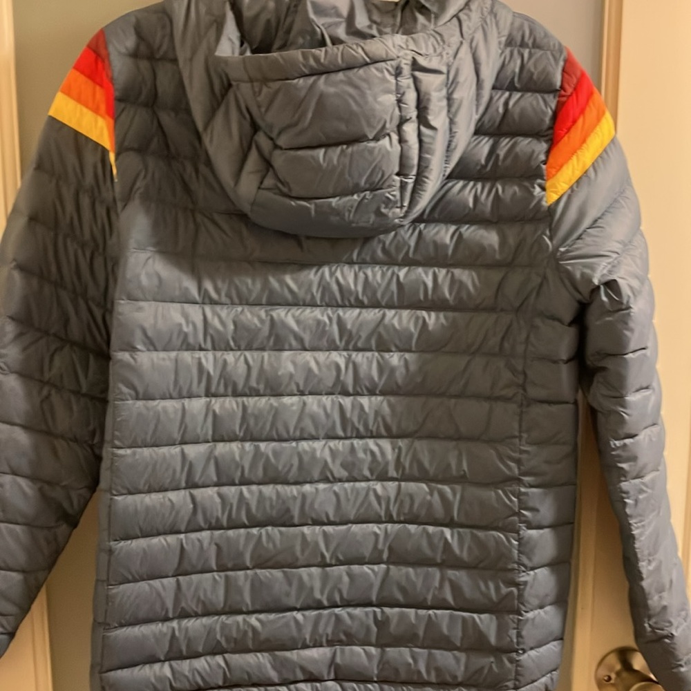 Colorful Striped Puffer Jacket - Picture 6 of 7
